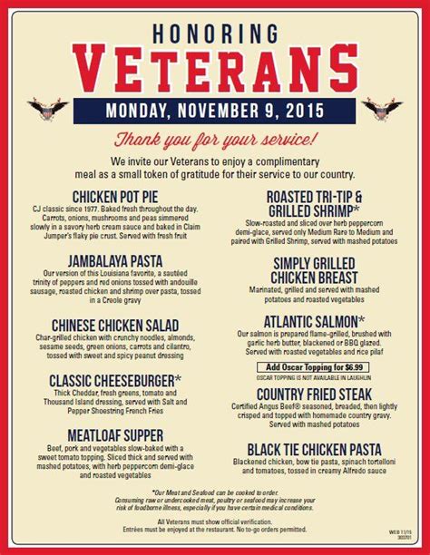 √ What Restaurants Are Doing Veterans Day Specials Space Defense