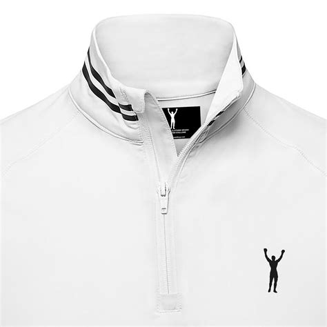 Rocky Statue White Quarter Zip Up Sly Stallone Shop