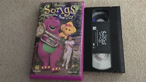 Opening And Closing To Barney Songs From The Park 2002 Vhs Youtube