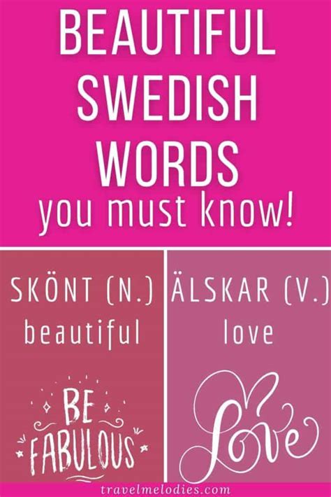27 Cool Swedish Words You Must Know Travel Melodies