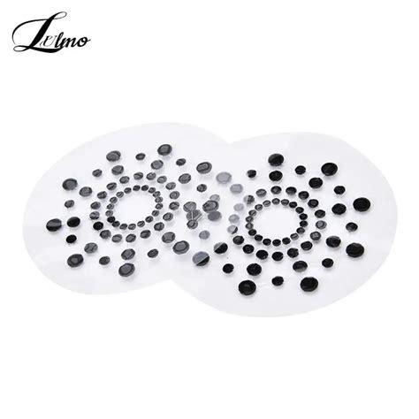 1 Pair Self Adhesive Sexy Products Nipple Cover Stickers Chest Pastie Breast Bras Rhinestone