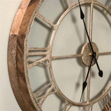 Rustic Cut Out Skeleton Clock The Farthing Clocks