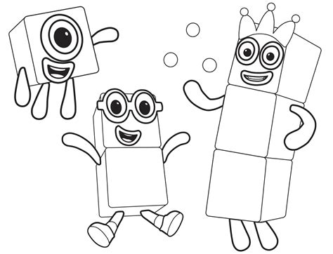Numberblocks Coloring Pages Pdf For Kids