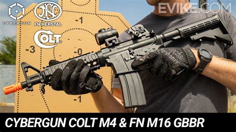 Cybergun Full Metal Colt M4 And Fn Herstal M16 Gas Blowback Airsoft