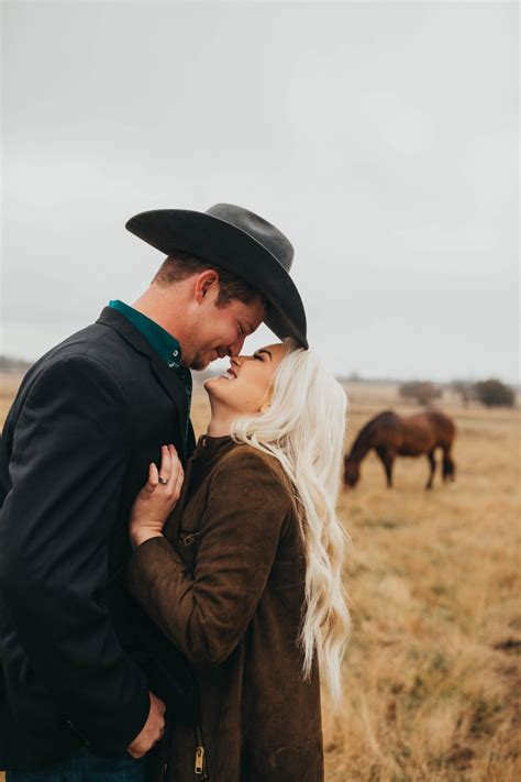 Western Engagement Photos Western Couple Ranch Couple Country