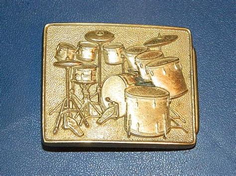 1980 baron brass belt buckle drummer drum set by theidconnection 55 00 brass belt buckles