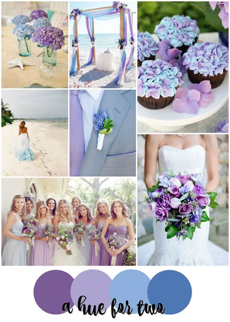 Lavender And Blue Wedding
