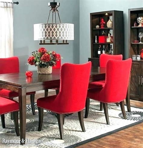 Red Dining Room Table Dining Room Woman Fashion Decoration