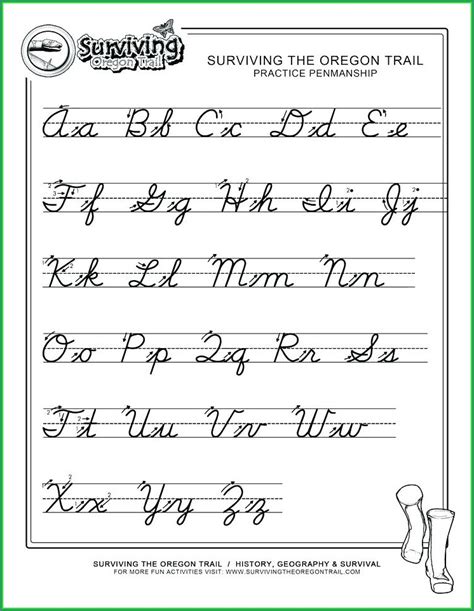 Free Cursive Handwriting Worksheets For 5th Grade