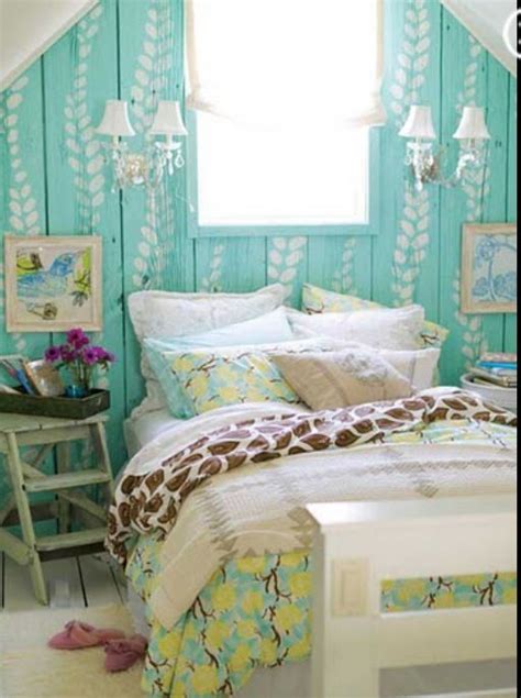 Cute Bedroom Beach Themed Bedroom Blue Wall Teen Girls