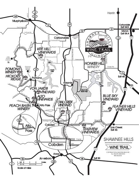 Wine Trail Winery Map Map