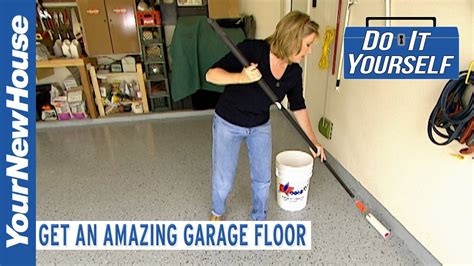 You can opt to install the floor coating yourself or get a professional to do it for you. Epoxy Garage Floor Coating (amazing custom look) - Do It Yourself - YouTube