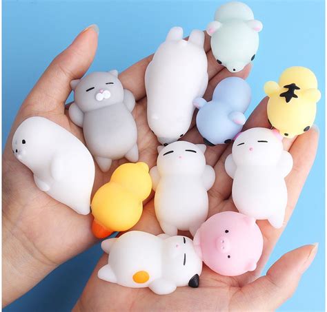 Mochi Squishies Cute Squeeze Stress Relief Party Bag Etsy Cute