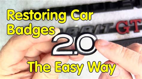 Restoring Car Badges The Easy Way Youtube