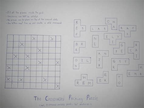 The crossword packing puzzle - Puzzling Stack Exchange