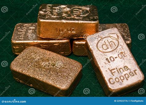 10 Ounce Pure Copper Bullion Bars Editorial Photo Image Of Value