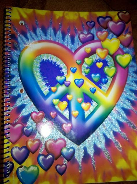 Lisa Frank Heart Peace Sign Art Lisa Frank Peace Art