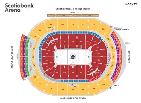 Scotiabank Arena Seating Chart Ultimate Guide For Nfl And Nba Seatgraph