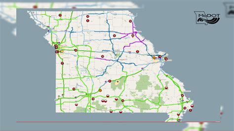 Modot Map Of Road Conditions World Map