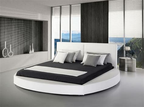 Super king size bed dimensions. Leather Super King Size Bed White LAVAL in 2020 | Modern ...