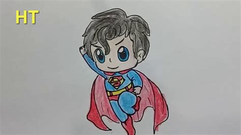 How To Draw Superhero Superman Cute Step By Step