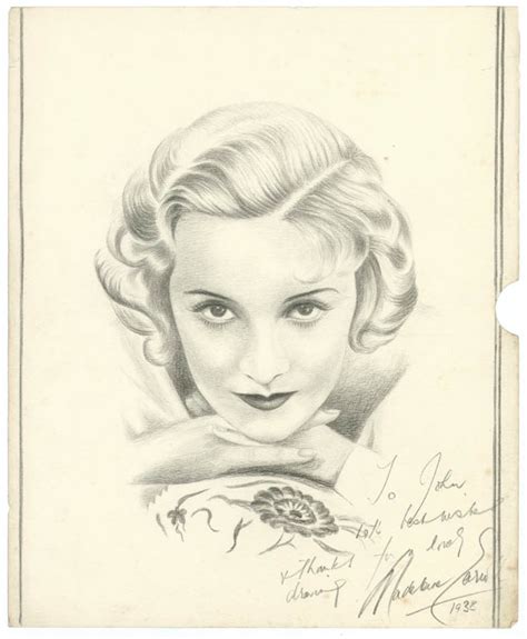 Madeleine Carroll Inscribed Original Art Signed Historyforsale Item 76355