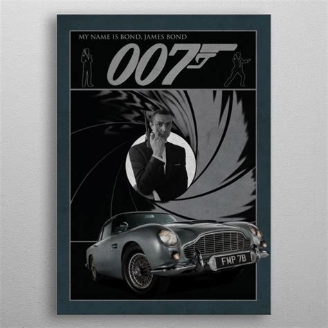 James Bond By Kkcreative Metal Posters Displate Poster Prints