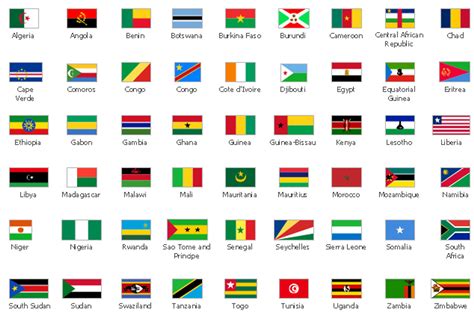 Africa National Flags Pack Buy 54 African Country Flags At Flag And