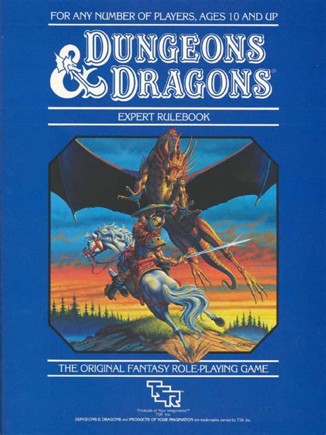Tsr 2015 Expert Rulebook Dungeons And Dragons Magician Fantasy
