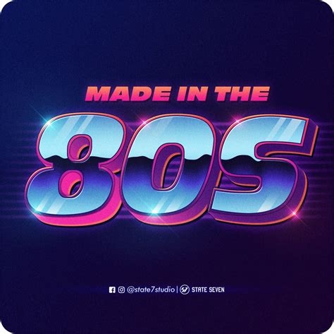 80s Text Effect Free Download