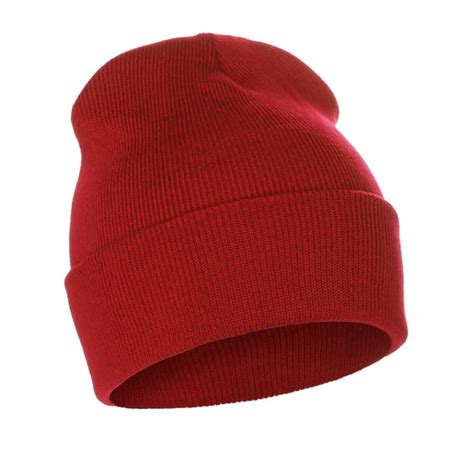 Classic Plain Cuffed Beanie Winter Knit Hat Skully Cap Unisex Toboggan