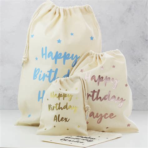 Happy Birthday Personalised T Bags By Oat Bespoke
