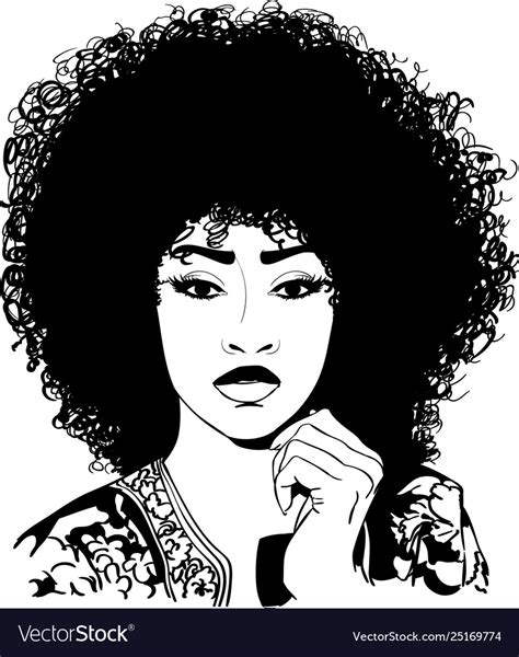 Sexy Afro Eps Royalty Free Vector Image Vectorstock