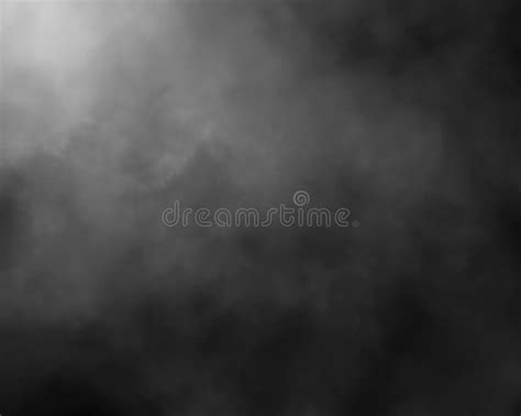 Gray And White Fog And Smoke And Mist Effect On Black Background And