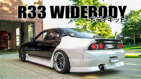 R33 Gt R Widebody Kit Install Youtube
