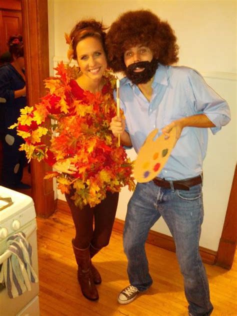 Bob Ross And His Happy Little Tree Couple Halloween Halloween
