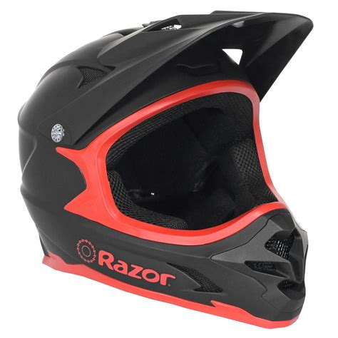 Razor Full Face Multi Sport Helmet Blackred For Ages 8 And Up