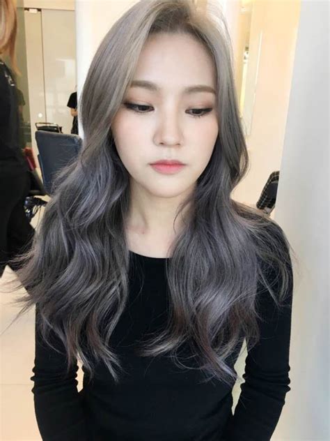 Silver Hair Dye In 2020 Hair Color Asian Kpop Hair Color Korean
