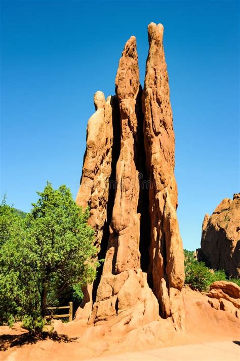 Three Graces Rock Formation At The Garden Of The Gods In Colorado