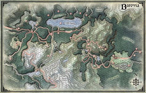 The Land Of Barovia On Behance Fantasy Map Map Dungeons And Dragons