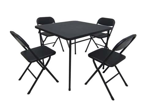 20 The Best Black Folding Dining Tables And Chairs