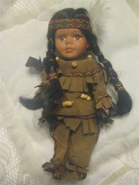 cathay collection native american indian 8 porcelain doll 1758446754