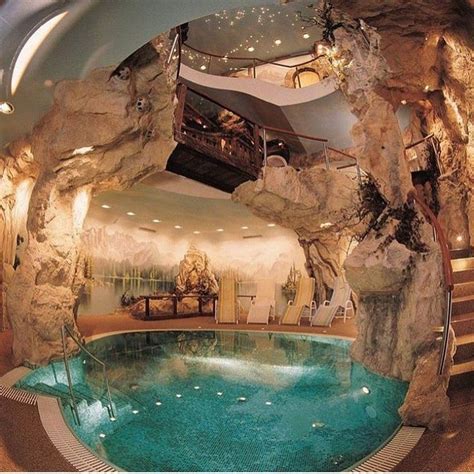 Indoor Cave Pool Lifestyle In 2019 House Dream Pools House Goals