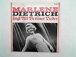 Marlene Dietrich Singt Alt-Berliner Lieder Marlene, Dietrich: | eBay