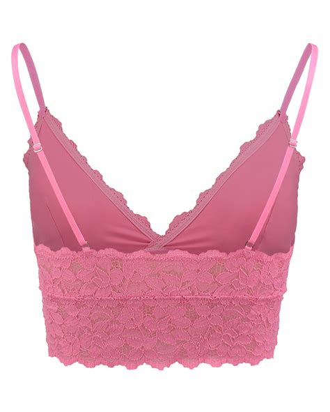 Riachuelo Sutiã Bralette Renda com Bojo Removível Rosa Pink Riachuelo