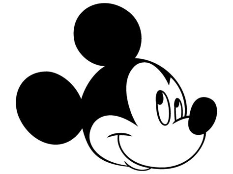 Mickey Mouse Head Silhouette 1 Full High Quality Wallpaper