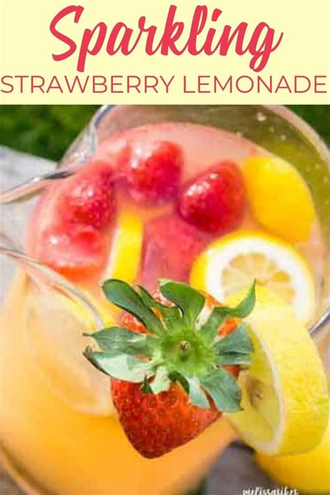 This Easy Sparkling Strawberry Lemonade Recipe Can Be Made In Just Ten