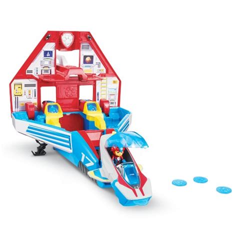 Paw Patrol Super Mighty Pups Transforming Jet Command Center Ryder