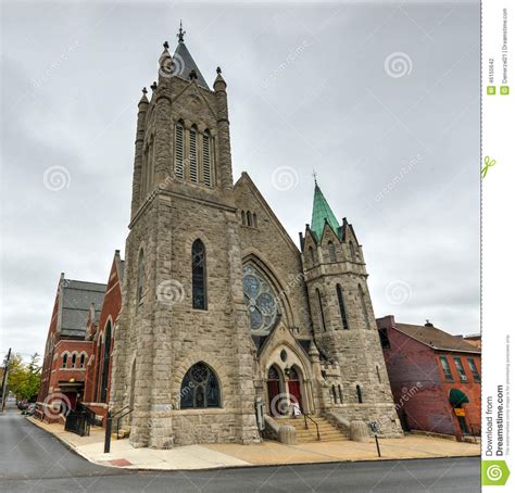 Nestled in historic sturgeon heights, st. Heiliges John Lutheran Church - Lancaster, PA Stockfoto ...