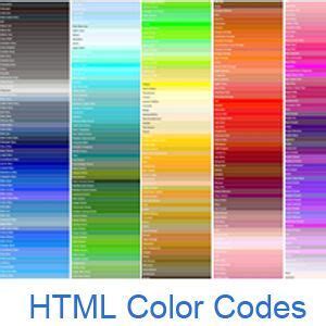 Free color data available for download. HTML color codes, color names, and color chart with all ...